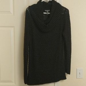 Crocheted size medium black turtleneck
